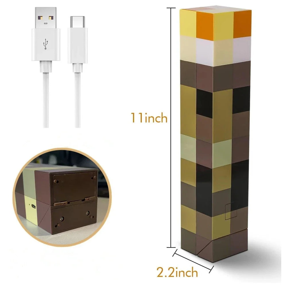 Mincraft Torche Wandlampe
